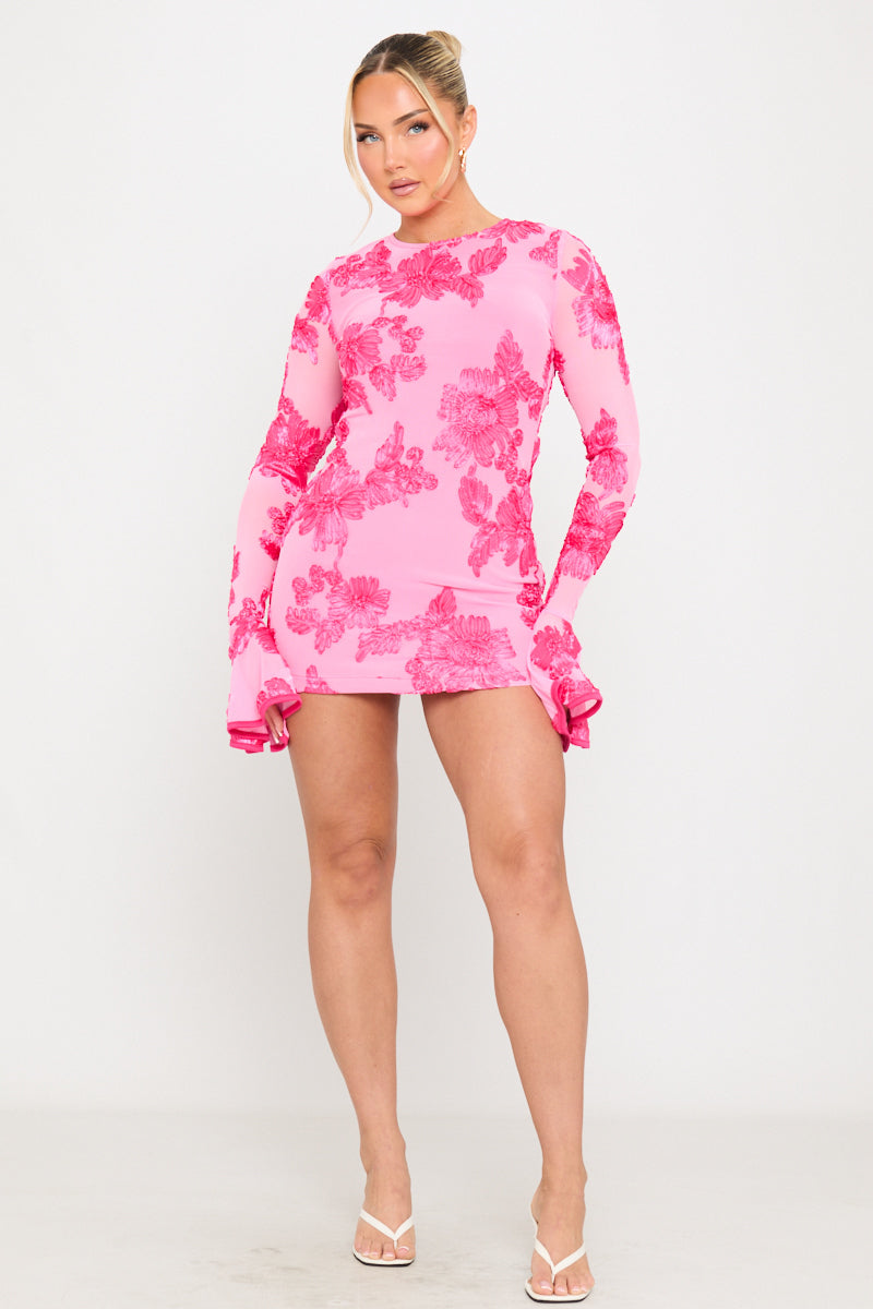 Long Sleeve Backless Mini Dresses Long Sleeve Backless Mini Dresses