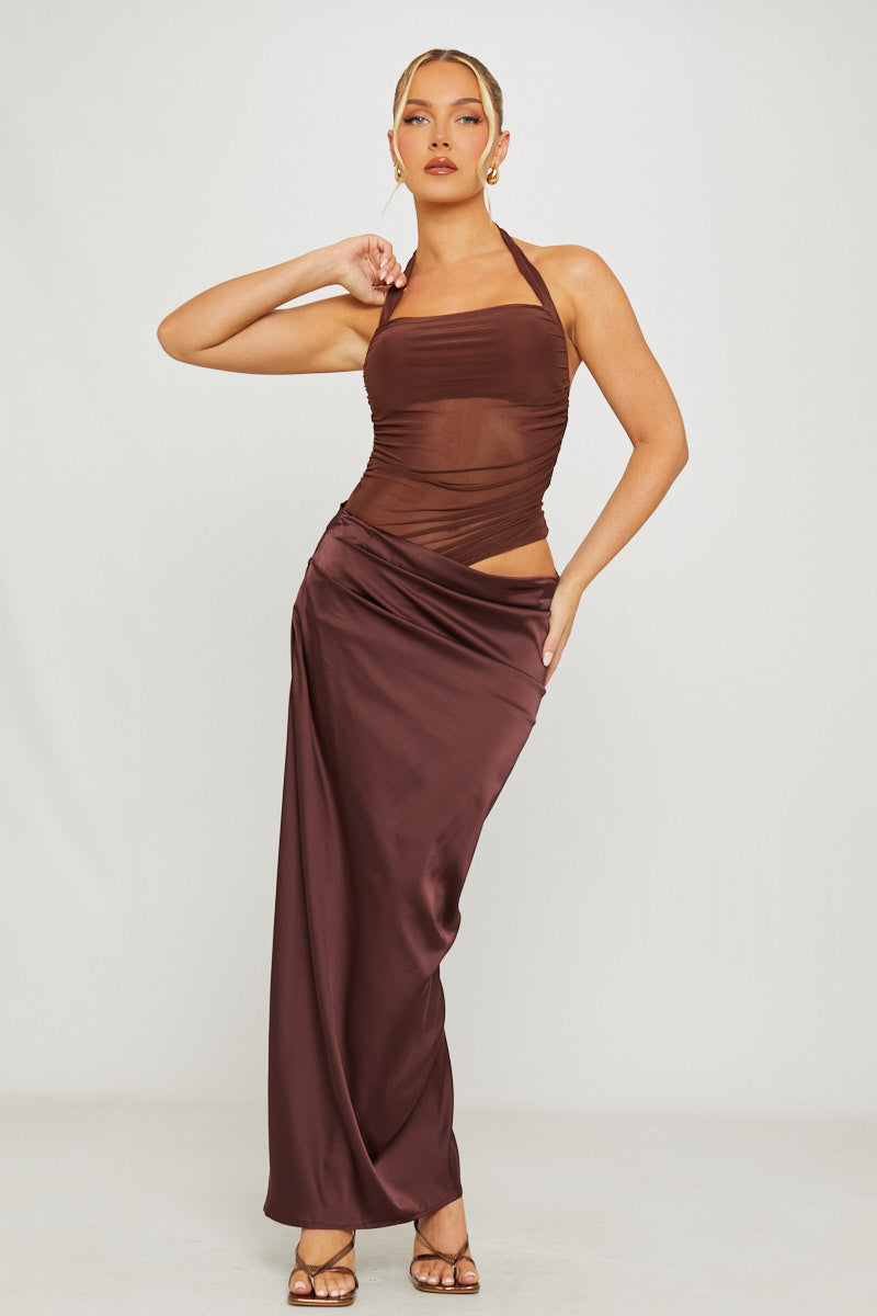 Brown Halter Dresses Brown Halter Dresses