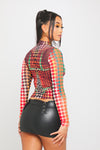 Black Faux Leather Buckle Low Rise Micro Mini Skirt