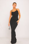 Black Spaghetti Strap Maxi Dress