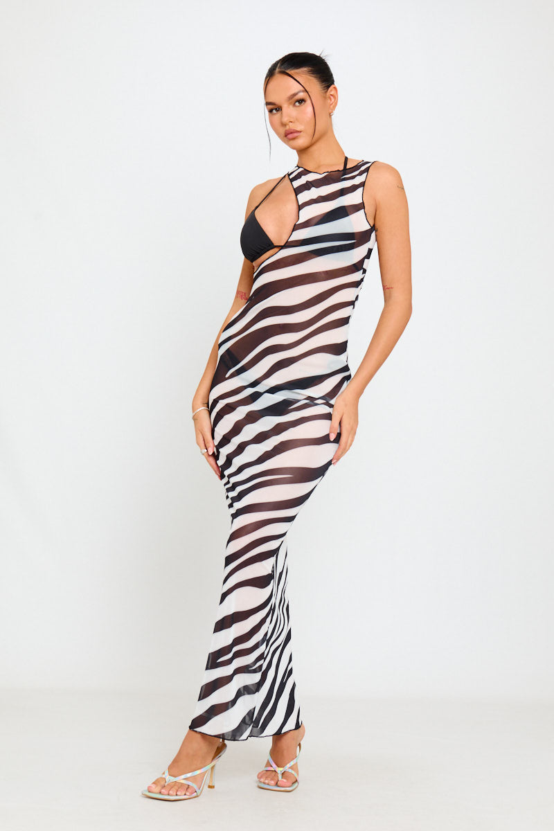 zebra mesh dress Black Sheer Cut Out Maxi The striking khaki zebra 110 Best Blue Baby Collection:Berry Fusion memorial-day-2023